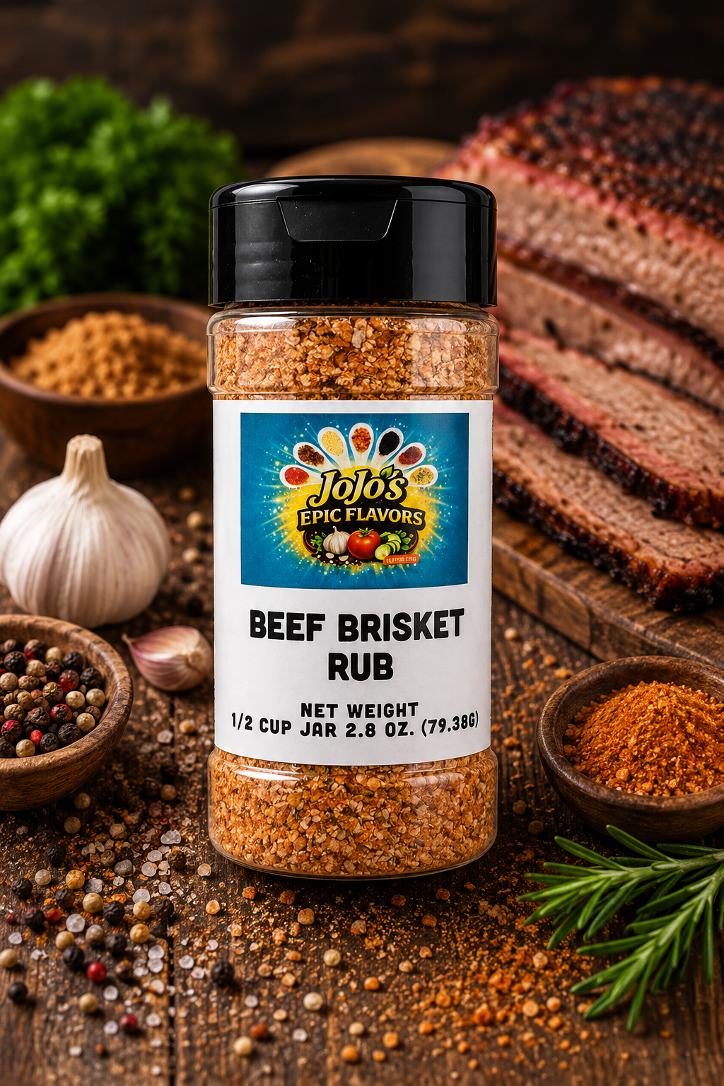 BEEF BRISKET RUB 1/2 Cup