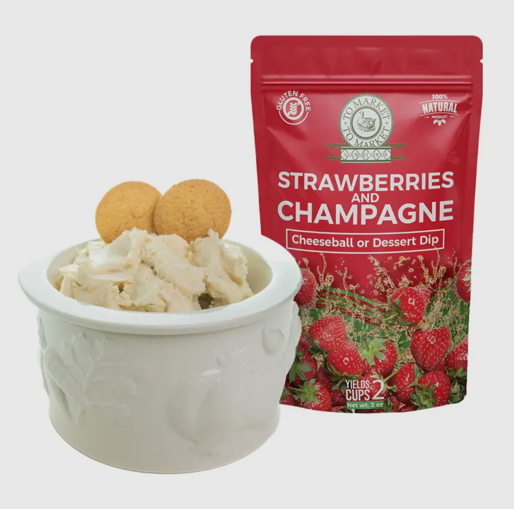 Strawberries and Champagne - Cheeseball