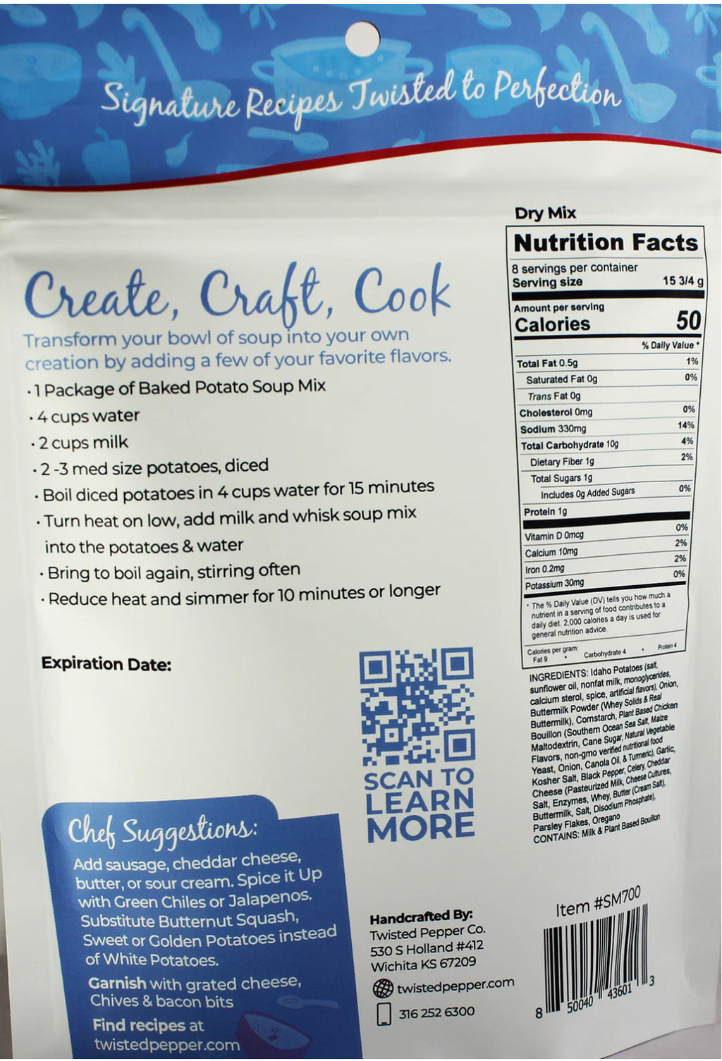 BAKED POTATO DRY SOUP MIX