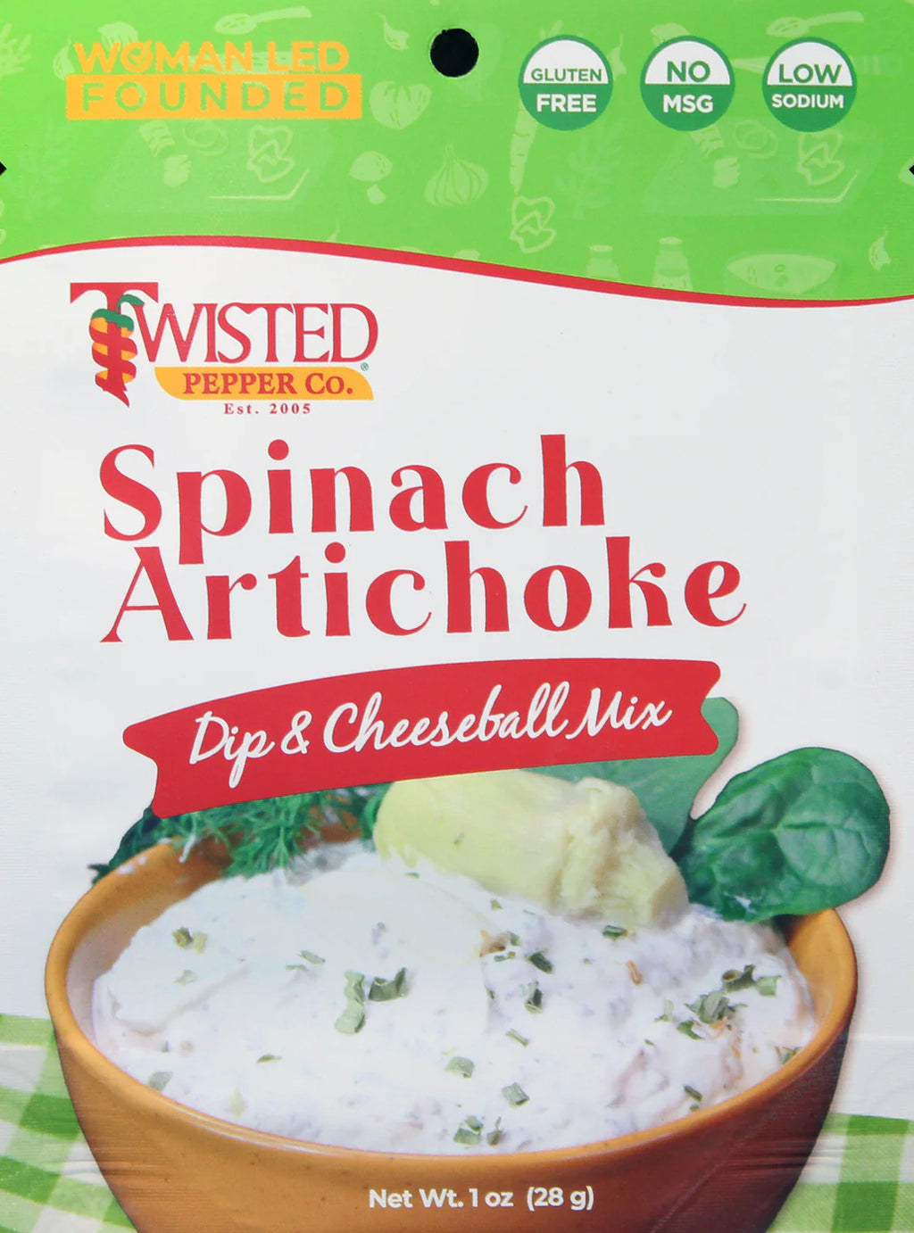 SPINACH ARTICHOKE DIP OR CHEESEBALL MIX