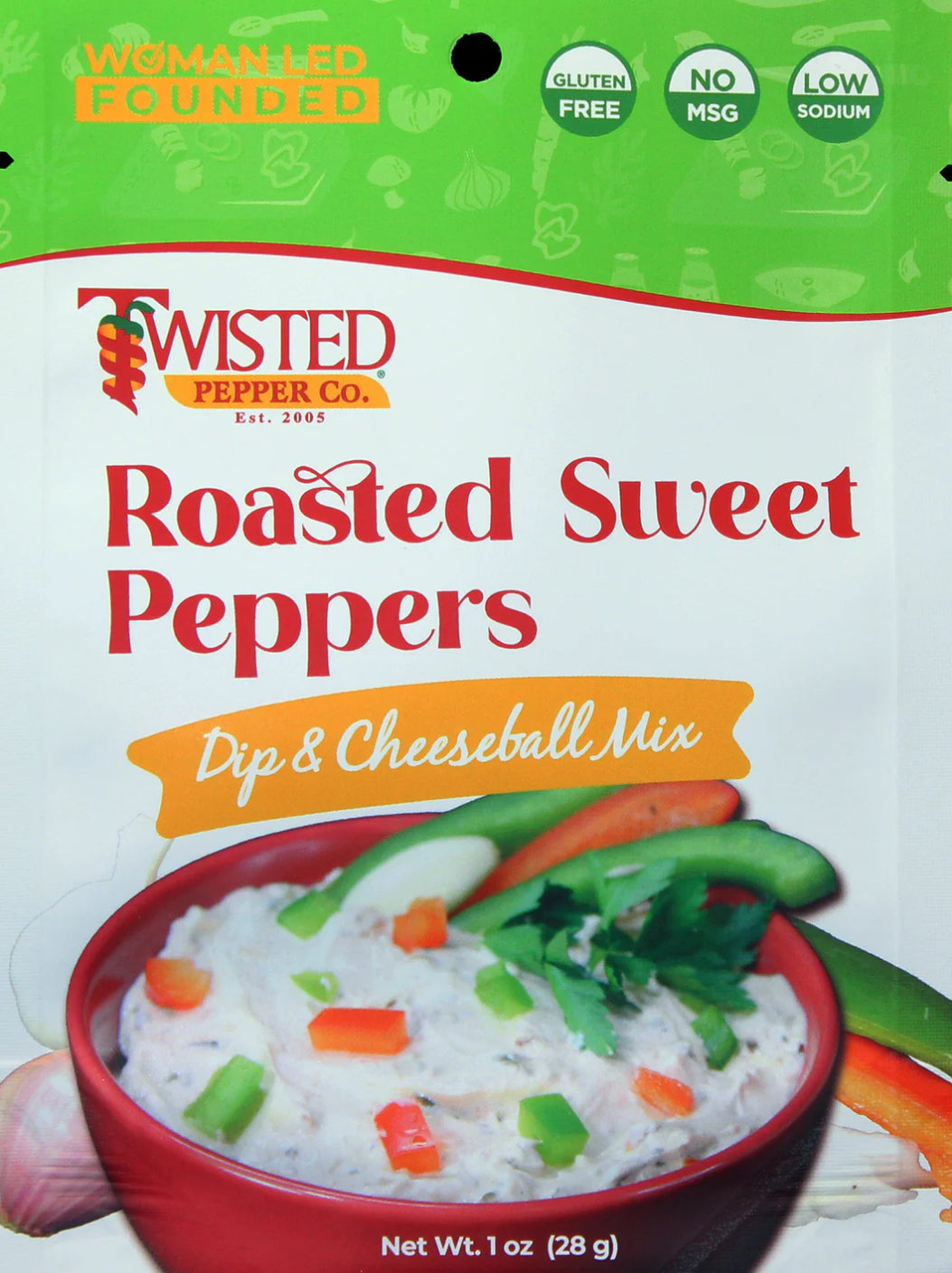 SWEET ROASTED PEPPER DIP MIX OR CHEESEBALL MIX