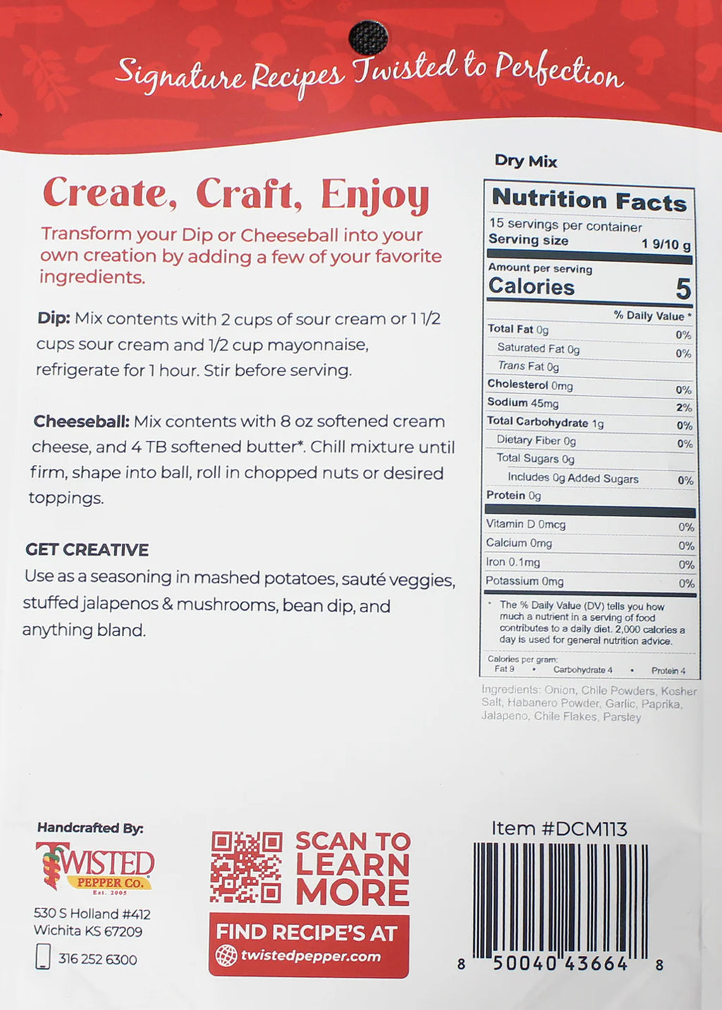 BLAZIN' ONION DIP/CHEESEBALL MIX