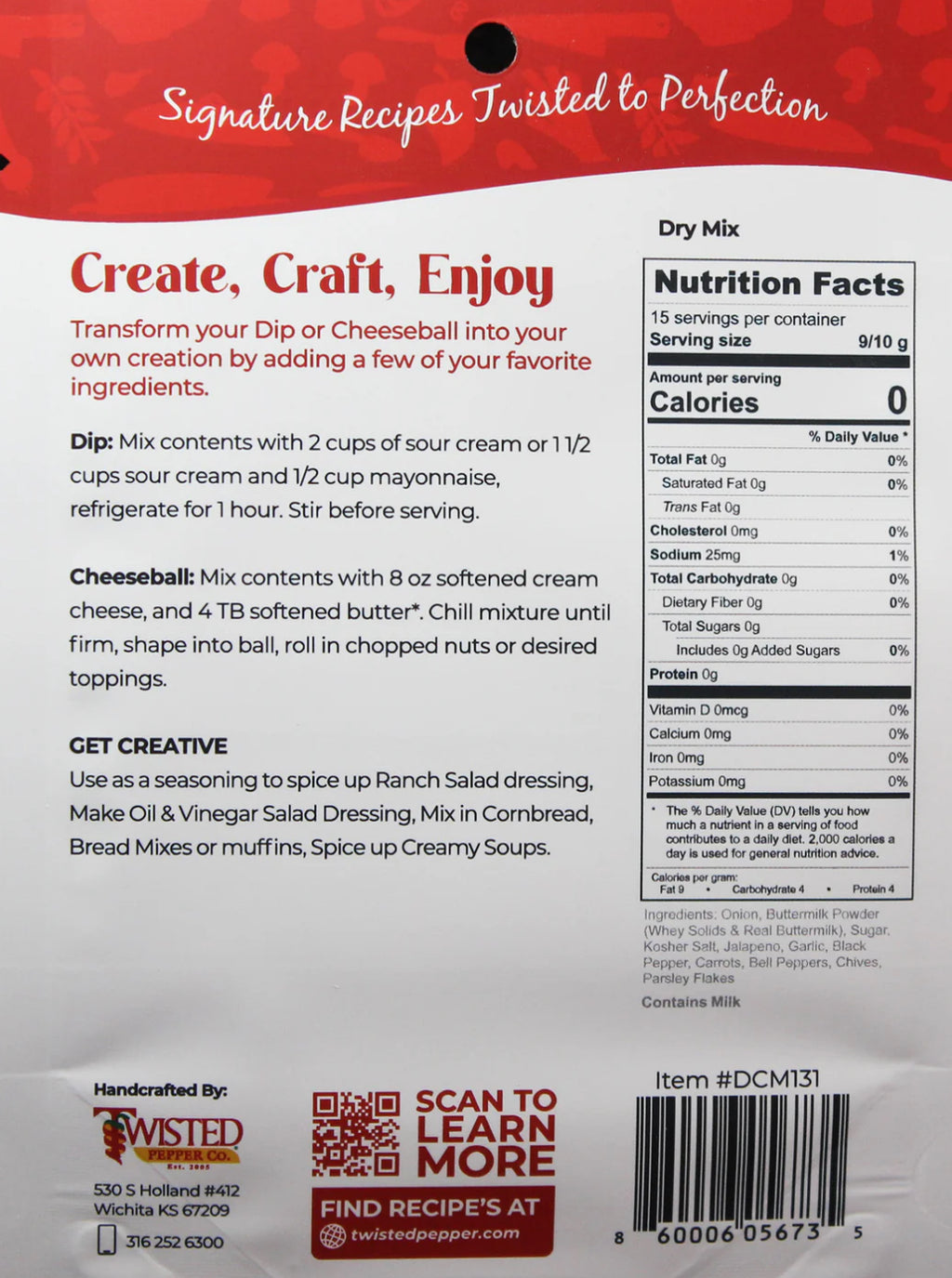 JALAPENO RANCH OR CHEESEBALL MIX