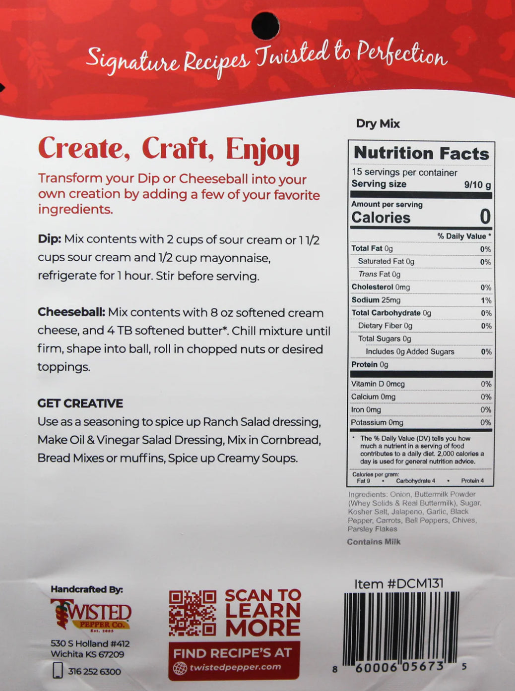 JALAPENO RANCH OR CHEESEBALL MIX