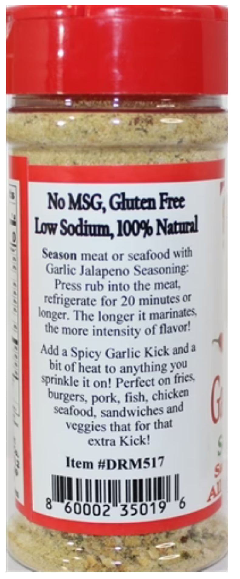 GARLIC JALAPENO SEASONING 6 OZ