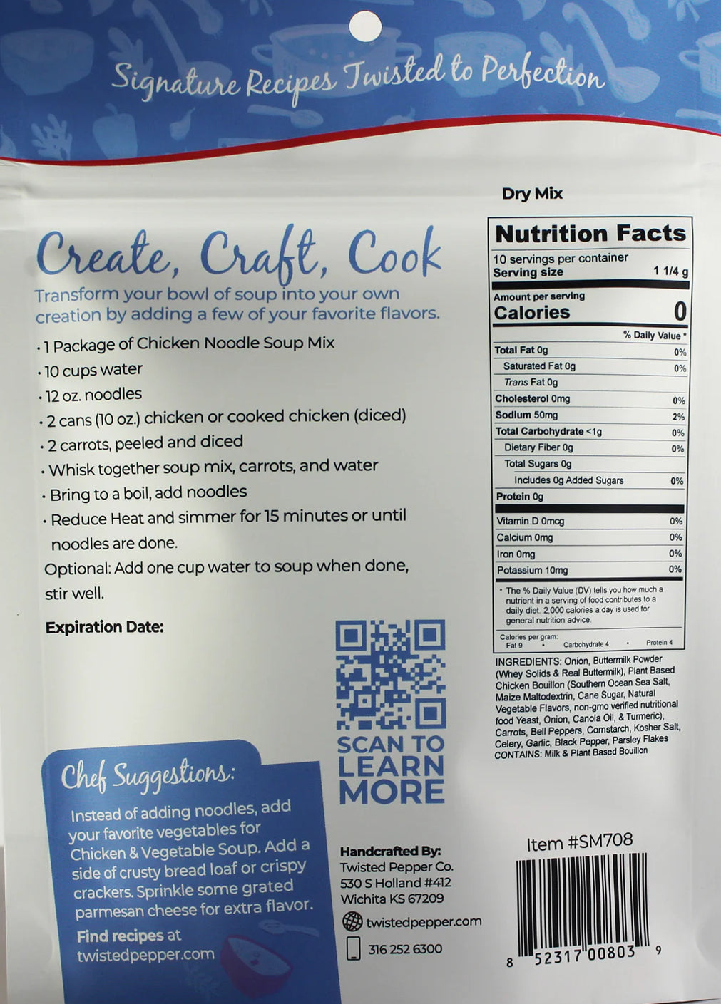 CHICKEN NOODLE DRY SOUP MIX