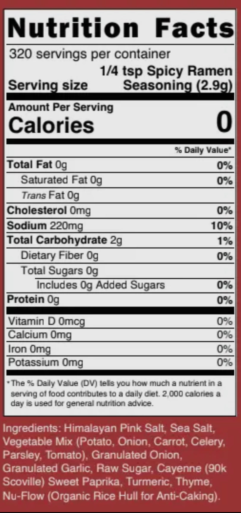 Spicy Ramen Seasoning