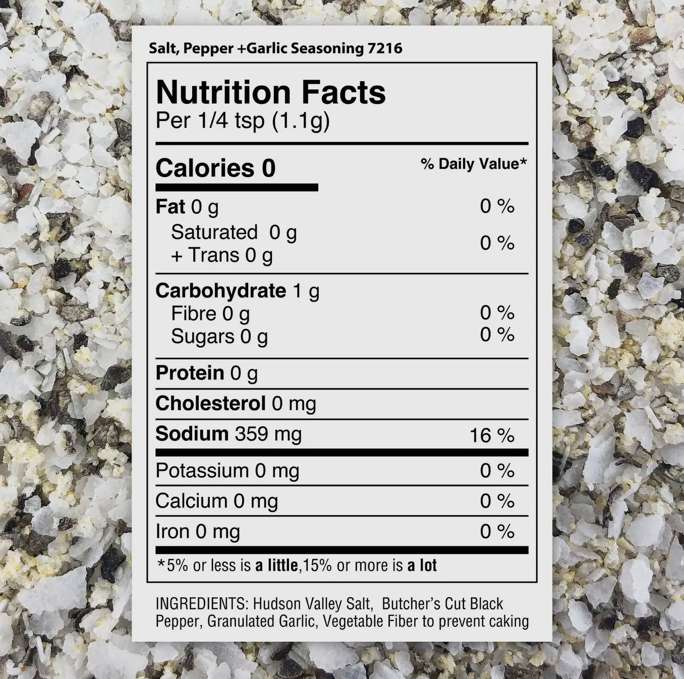 Salt, Pepper + Garlic Seasoning