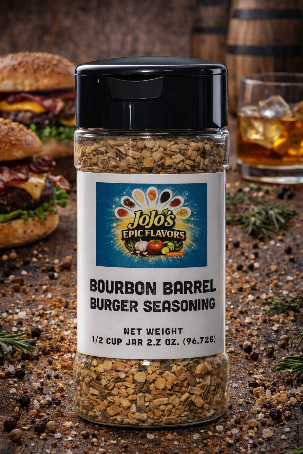 BOURBON BARREL BURGER SEASONING