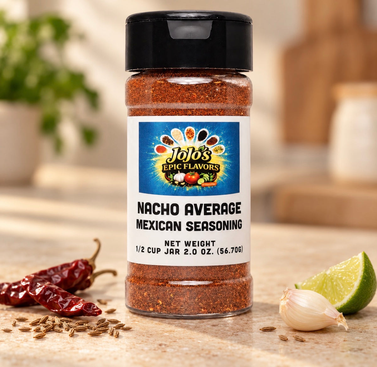 NACHO AVERAGE MEXICAN SEASONING 1/2 Cup