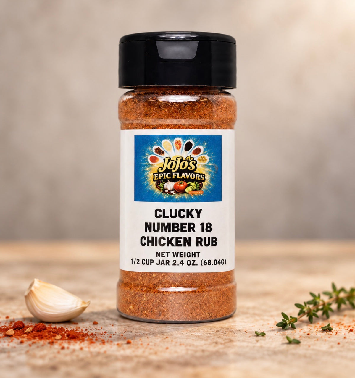 CLUCKY NUMBER 18 CHICKEN RUB 1/2 Cup