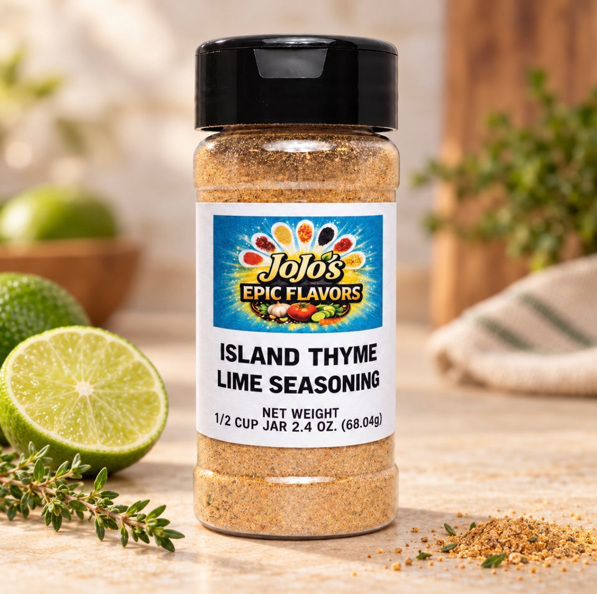ISLAND THYME LIME SEASONING 1/2 Cup